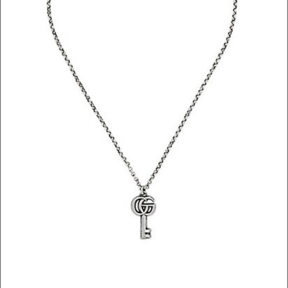 Gucci Other - GG Key Sterling Silver Pendant Necklace